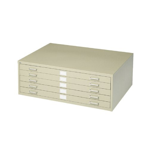 Safco Products 5-Drawer Flat File, 36" W x 24" D, White X8304