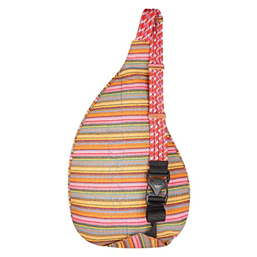 KAVU Interwoven Rope Bag Sling Crossbody Backpack - Aloha Stripe J5821