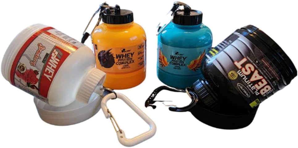 Portable Keychain Protein Powder 200ml 60g Powder Container Bottle Mini Powder Food Pillls Storage Bottle