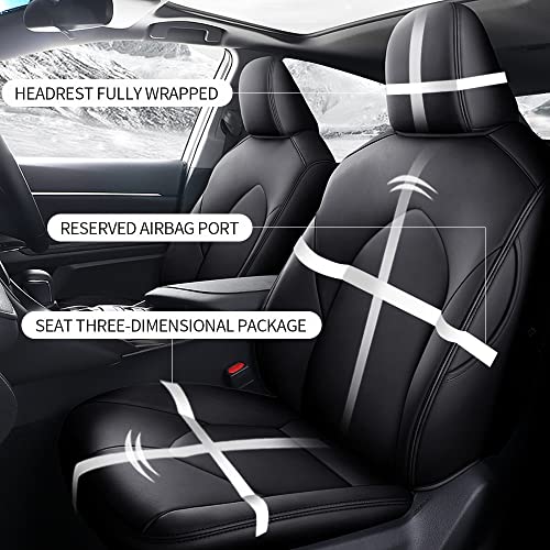 Car Seat Cover for Toyota Camry 2018-2024 Full Set Black L45153