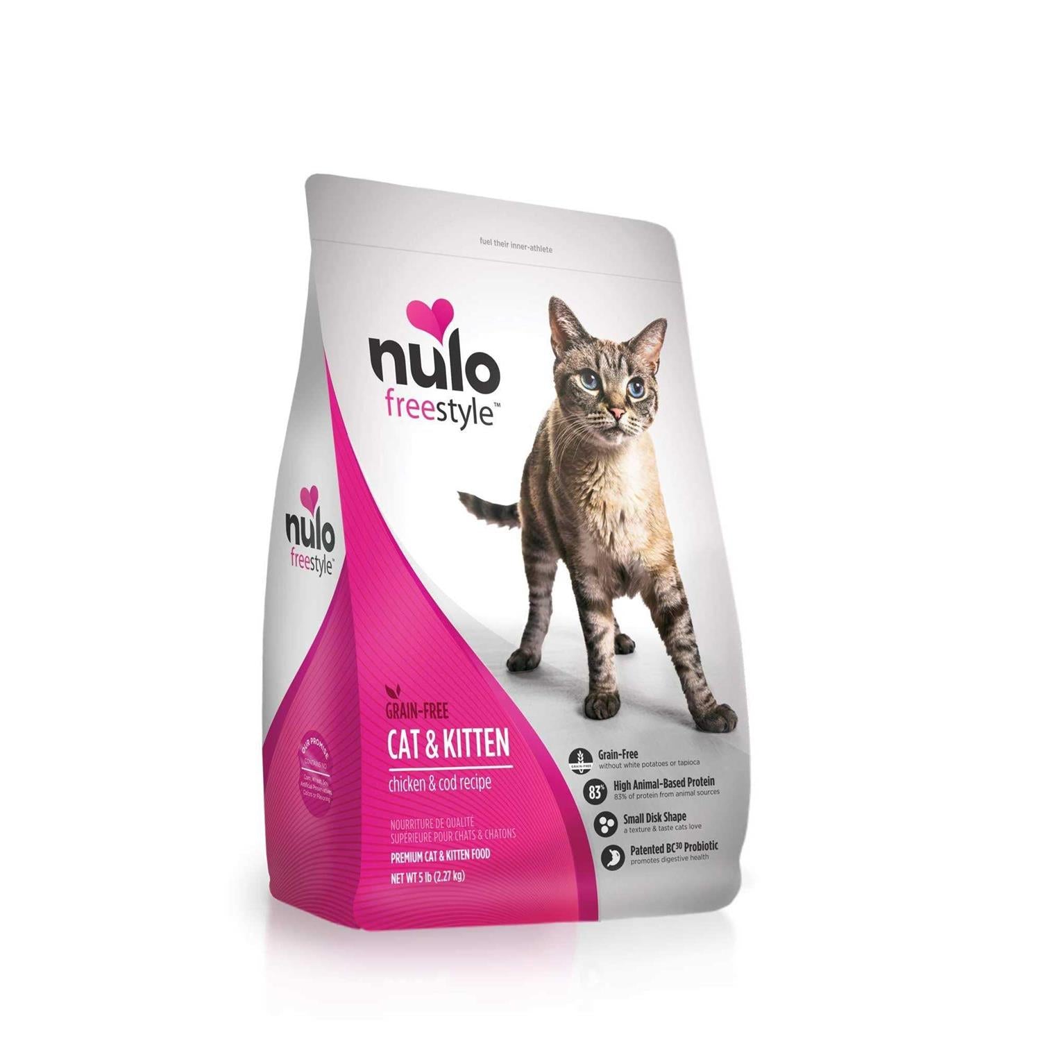 Nulo Freestyle Grain Free Chicken &amp; Cod Dry Cat &amp; Kitten Food - Pet Supplies online store