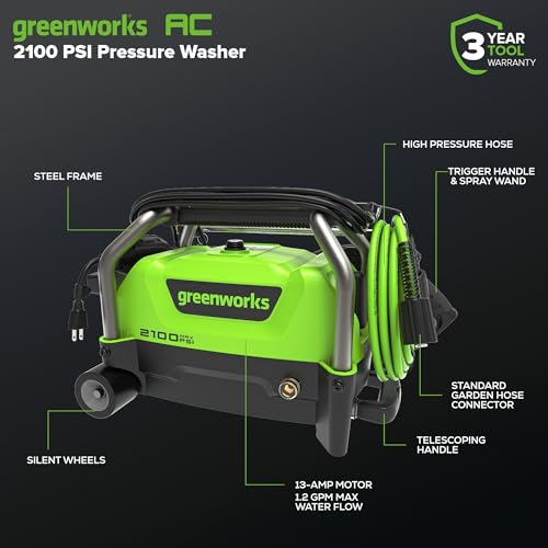 Greenworks 2000 PSI Pressure Washer GPW2003 V570247