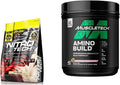 MuscleTech Nitro-Tech Whey Protein Powder Isolate & Peptides | Protein + Creatine for Muscle Gain & BCAA Amino Acids + Electrolyte Powder Amino Build 7g of BCAAs + Electrolytes Support