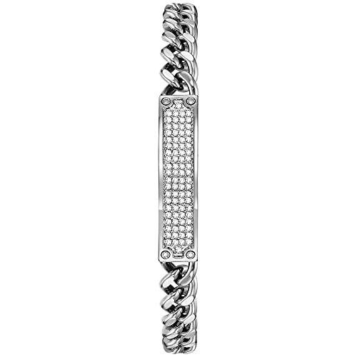 Bulova Men's Crystal Accented Watch and ID Bracelet Gift Set A982