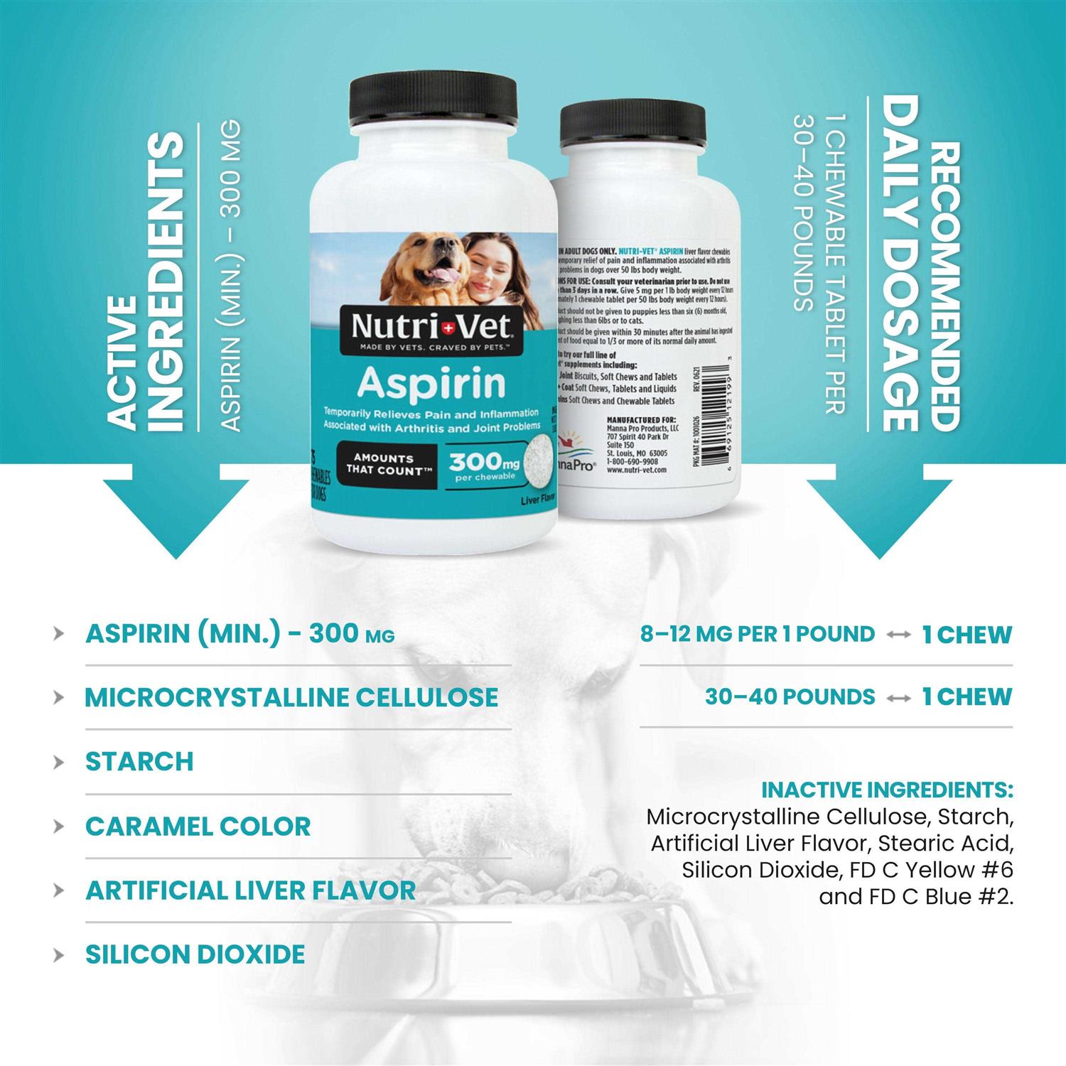 Nutri Vet Aspirin for Large Dogs F98357