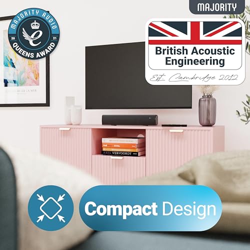 Majority Bowfell Black 15 Inch 50W Bluetooth Sound Bar for TV L5560