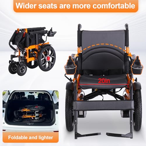Foldable Electric Wheelchair for Adults, All Terrain, Heavy Duty, 330 lbs B323