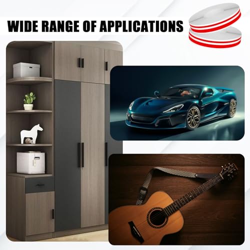 2PCS Pin Striping Tape for Cars, 32Ft Vinyl Black Pinstriping Decal P7903