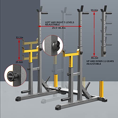 K KiNGKANG Adjustable Squat Rack for Weight Lifting and Home Gym C362