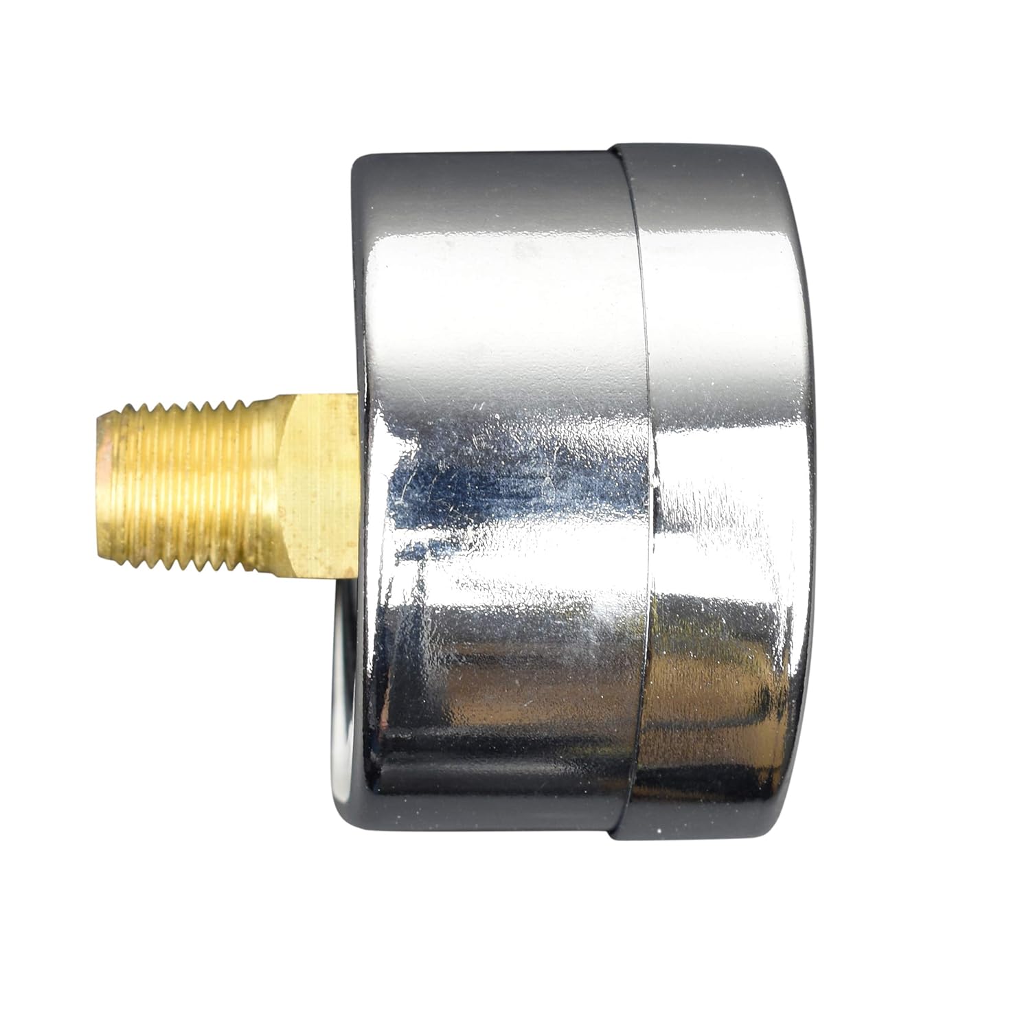 1-1/2" Chrome Pressure Gauge, Dry, Vacuum -30 Hg/0, Back Mount 1/8" NPT C45312
