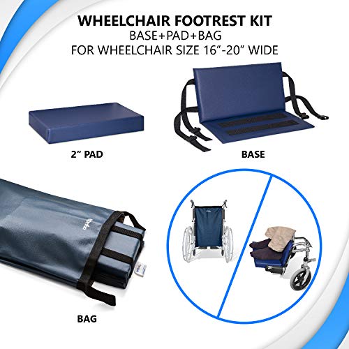 NYOrtho Wheelchair Foot-Rest Extender Elevating Pad with Carrying Bag D6108