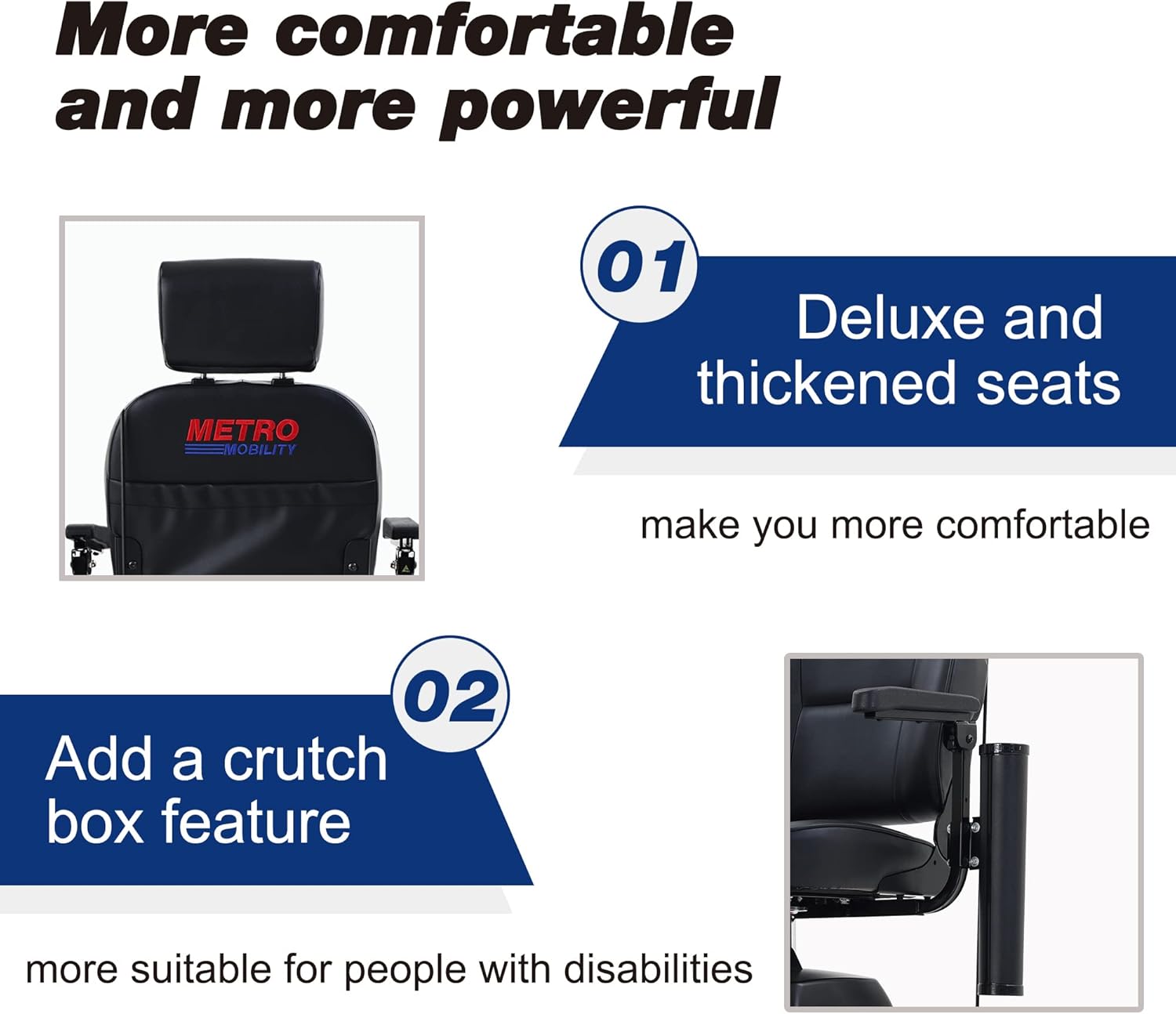 4 Wheel Folding Mobility Scooter for Seniors Adults, 300lbs Capacity, Long Range Battery T68800