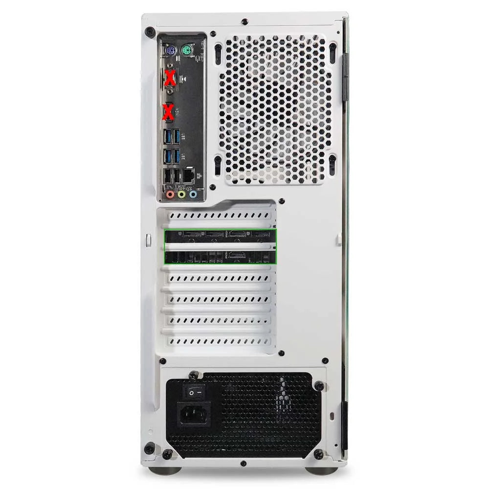 ViprTech Rebel Gaming PC Desktop - AMD Ryzen 5 2600, RTX 3060, 32GB RAM, 1TB SSD, Windows 11 Pro W7771