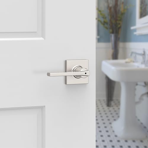 Kwikset Casey Interior Privacy Door Handle with Lock 10 Pack, Matte Black G103018