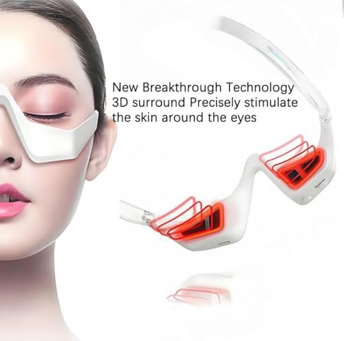 Under Eye Red Light Therapy Eyelift Massager Glasses for Dark Circles and Wrinkles L768733