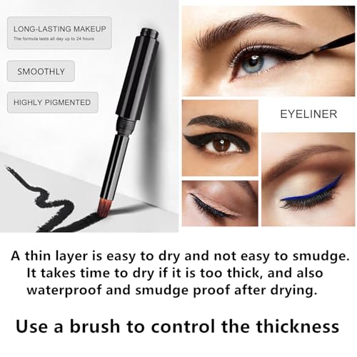 Go Ho Green Gel Eyeliner Pot with Brush, Matte Finish, Long Lasting M9479