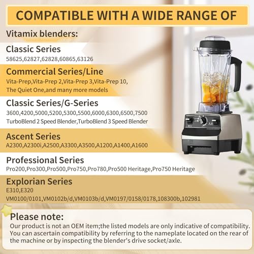Vitamix Blender Pitcher 64oz Replacement Jar for 5000 5200 5500 6300 7500 Series F9058