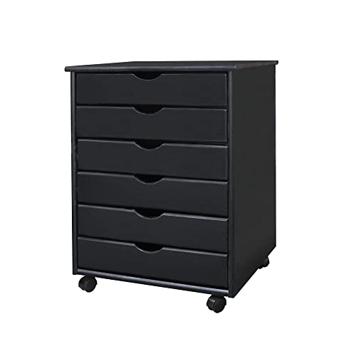 Jela Original Roll Cart, Solid Wood, 6 Drawer, White H793