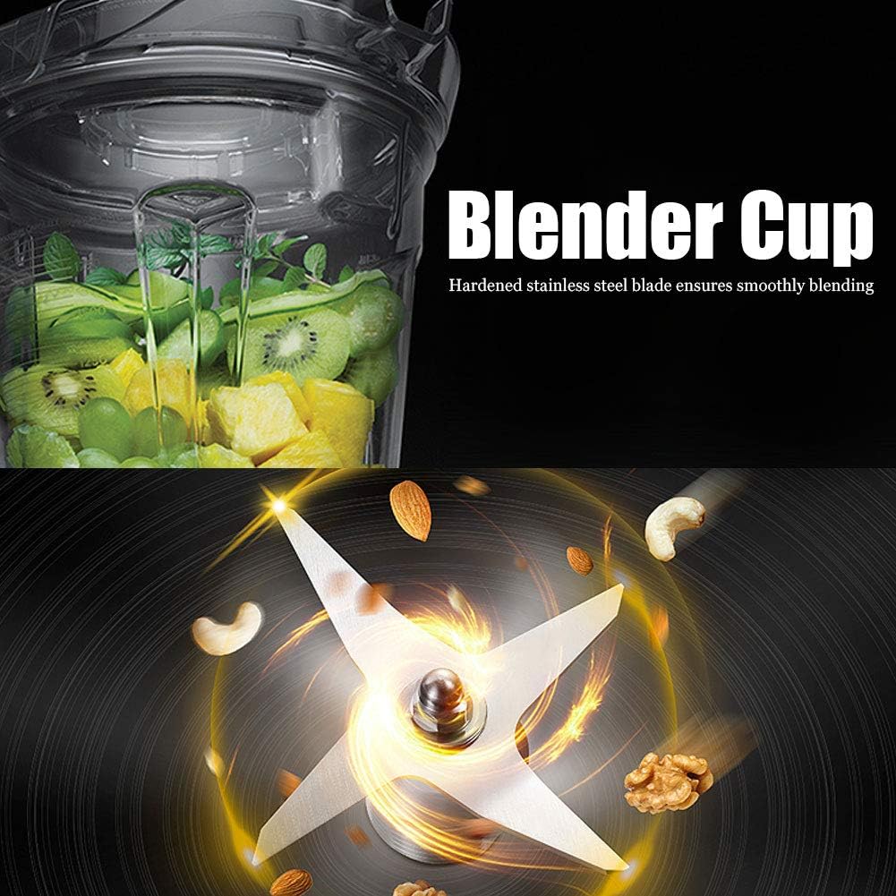 64oz Transparent Blender Container Cup with Lid and Blade Replacement for Vitamix N230