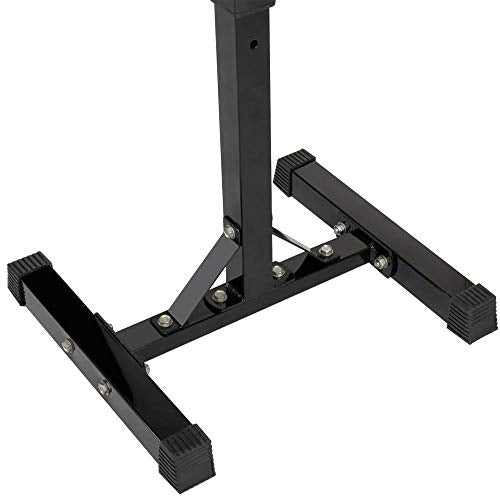 Yaheetech Pair of Adjustable Squat Rack Standard 44-70 Inch Solid Steel Home Gym Z720734