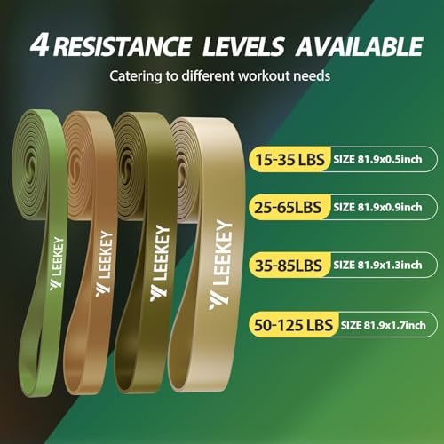 LEEKEY Resistance Bands with Handles and Door Anchor for Home Workouts O73971
