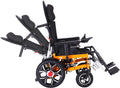  Reclining Electric Wheelchair,Foldable Intelligent Wheelchairs for Adults,20Miles Long Range Power Wheelchair,Lightweight Motorized Wheelchair for Seniors with Headrest, Remote Control Wheelchair