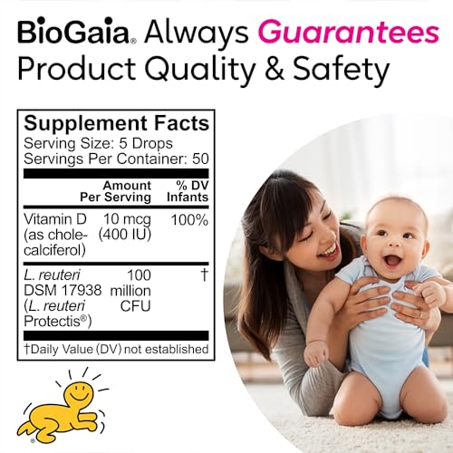 BioGaia Protectis Baby Probiotic Drops with Vitamin D, 10 ml, 2 Pack U3289