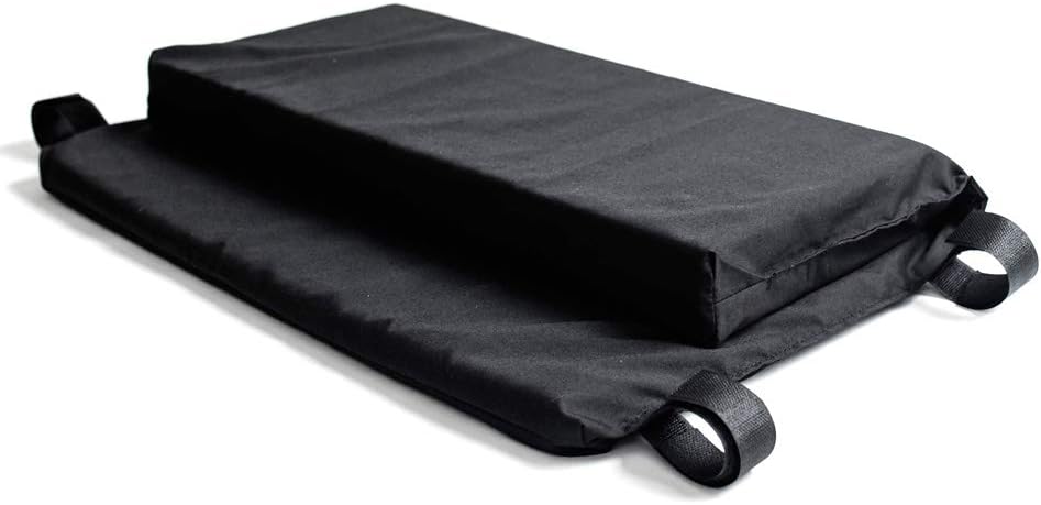 Hermell Products WC2218 Padded Wheelchair Foot Rest, Black V333