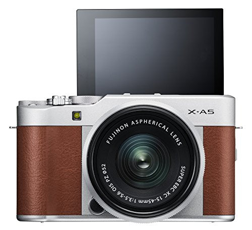 Fujifilm X-A5 Mirrorless Digital Camera with 15-45mm Lens, Silver R427110
