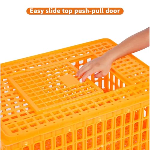Heavy Duty Plastic Poultry Carrier Crate Transport Cage M402712