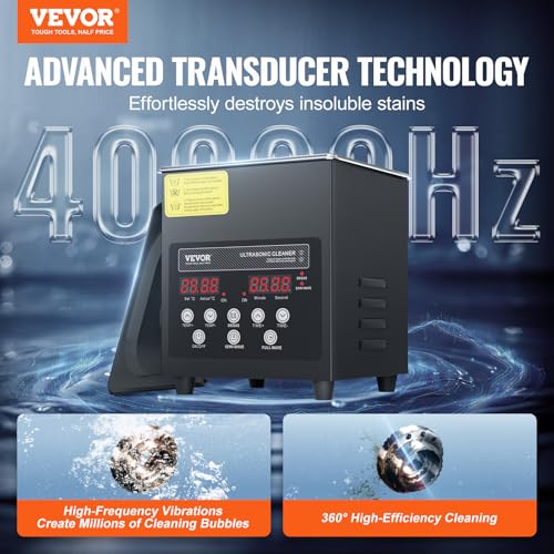 VEVOR 10L Ultrasonic Cleaner, 240W Digital Machine with Heater & Timer C9757