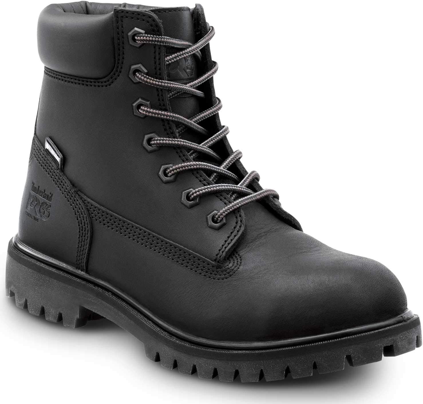 Timberland PRO 6IN Direct Attach Women's, Black, Steel Toe, EH, MaxTrax Slip Resistant, WP/Insulated Boot (9.5 M)