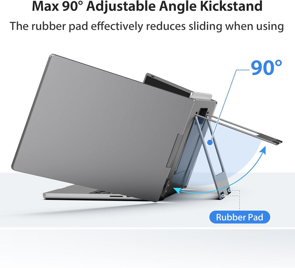 KYY Triple Laptop Screen Extender 14" 1080P FHD IPS Dual Portable Monitor for Laptop U282475