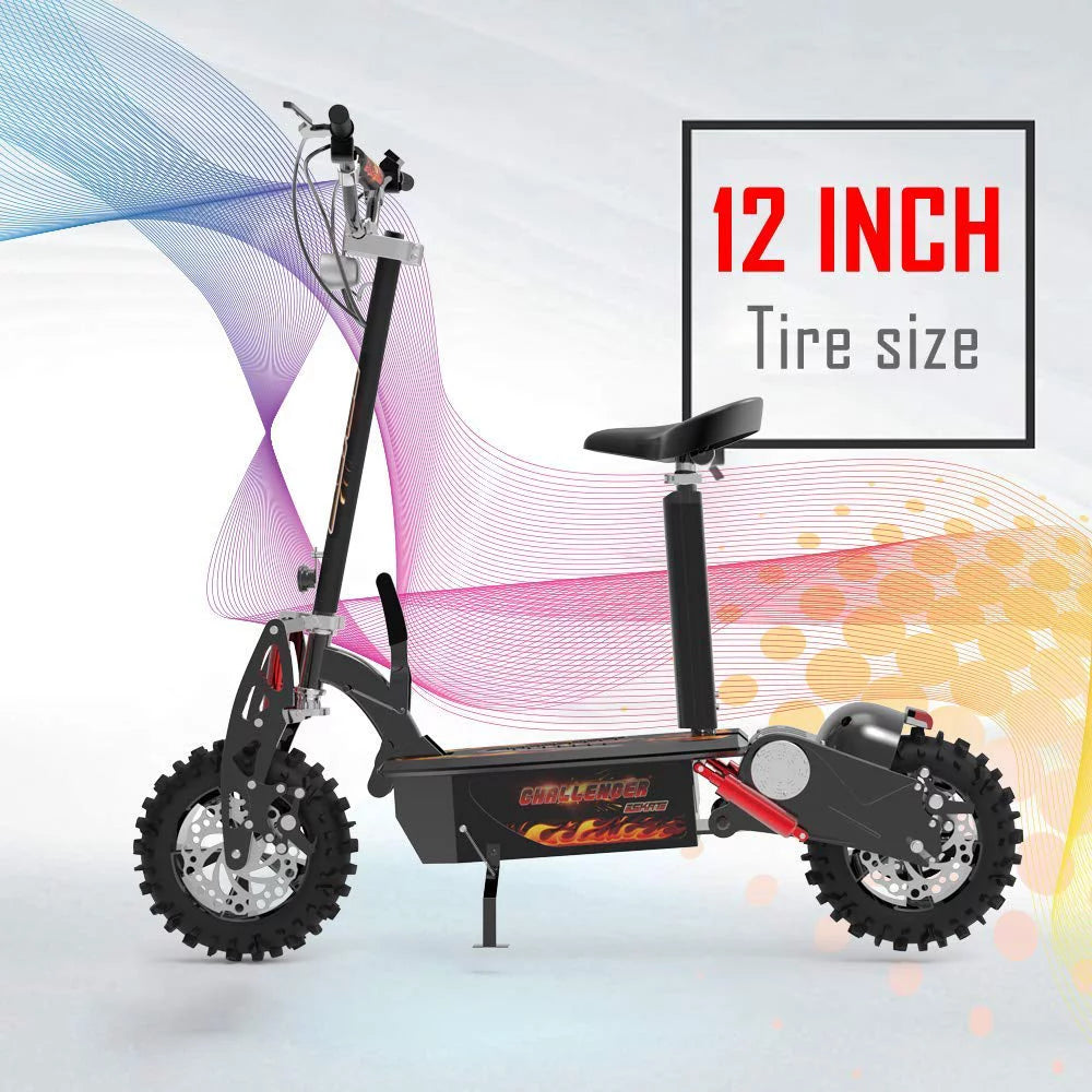 SKRT Electric Scooter 1600W 36V Foldable Adult Commuter V4221
