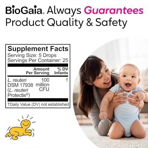 BioGaia Baby Probiotic Drops for Colic & Gas Relief, Safe for Newborns G106