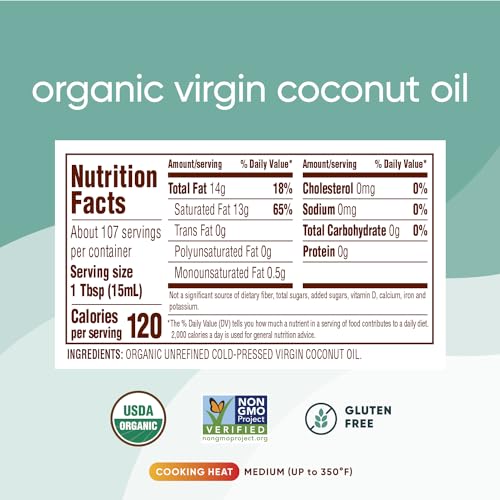 Nutiva Organic Virgin Coconut Oil, 54 oz P3657