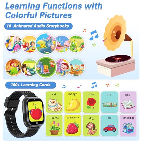 Kids Smart Watch for Girls Age 5-12, HD Touch Screen with Puzzle Games and Camera R273421