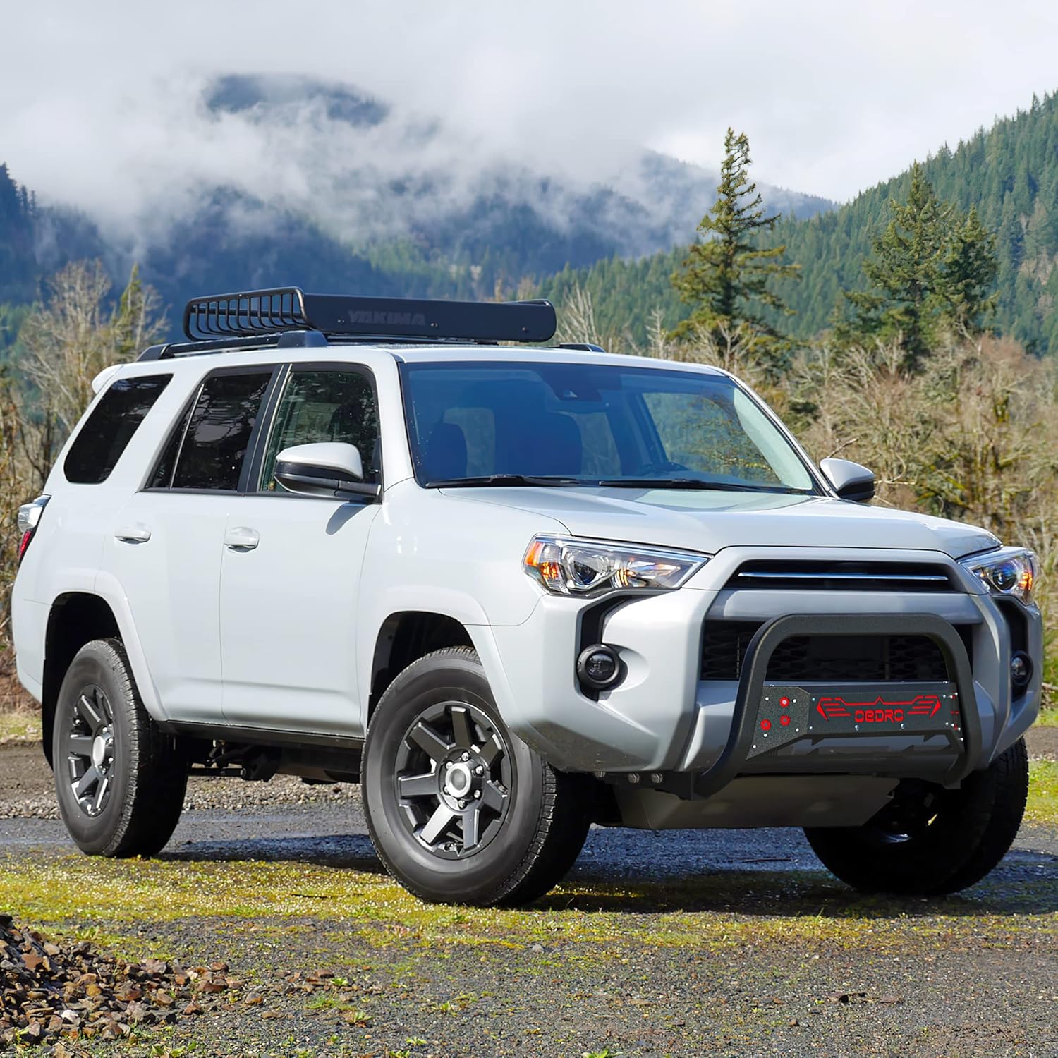 oEdRo Paintable Bull Bar for 2010-2023 Toyota 4Runner, Front Bumper Push Bar X107