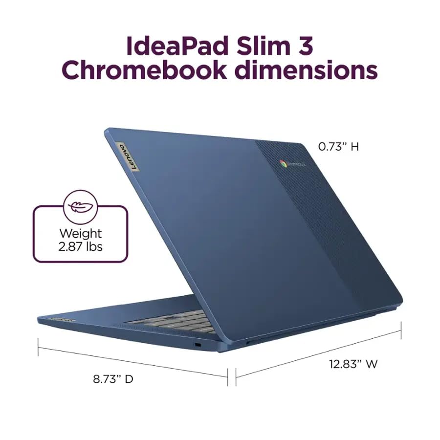 Lenovo IdeaPad Slim 3 Chromebook 14" Full HD, 8GB RAM, 64GB eMMC, Chrome OS, Blue P771632