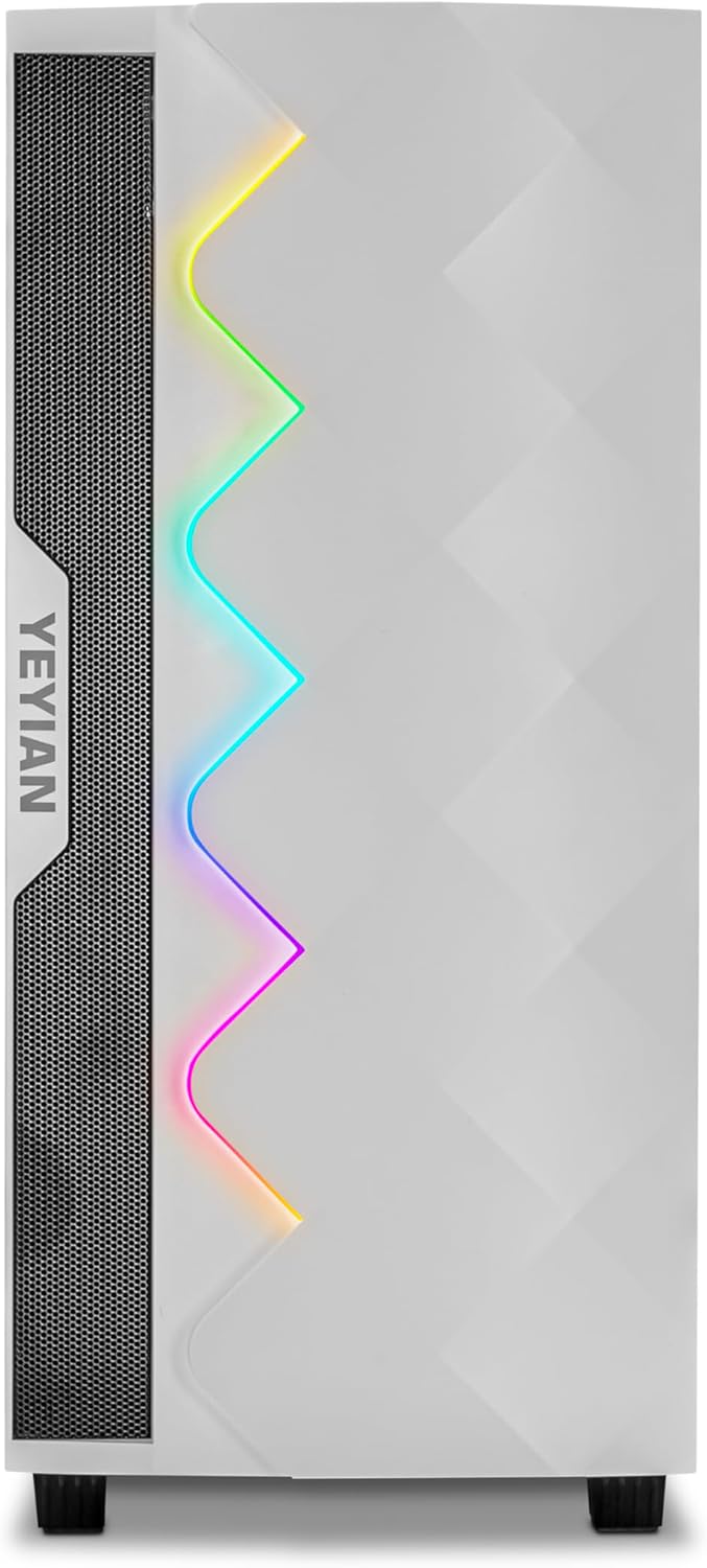 YEYIAN GeForce RTX 4060 Gaming PC, AMD Ryzen 5 7500F, 16GB DDR5, 1TB SSD, Win 11 W63366