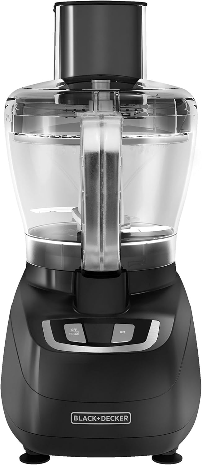 BLACK+DECKER FP1600B 8-Cup Food Processor, Stainless Steel Blade, Black C823463