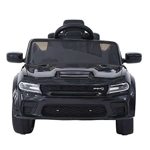 12V Kids Ride On Car, Electric Car with Remote Control, 3 Speeds, Battery Powered, with Adjustable Seat Belt, MP3, LED Lights, Sound System, Orange
