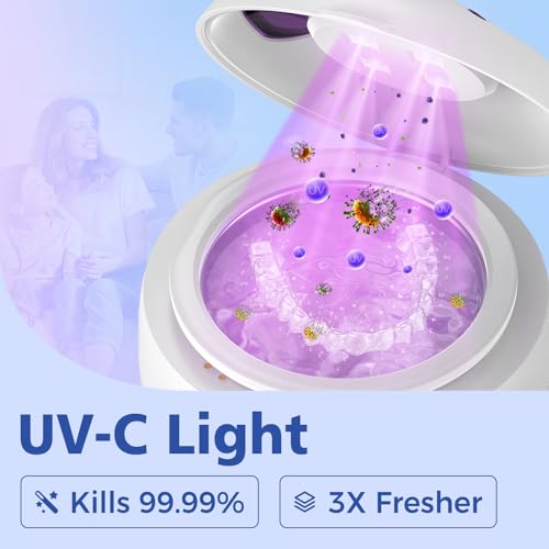 Ultrasonic Retainer Cleaner with Removable Tank for Aligners, Jewelry B601919