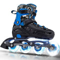 Kuxuan Skates Inline Skates for Kids and Adult, Adjustable Fun Illuminating Skates for Girls, Boys, Women and Men Outdoor and Indoor Beginners