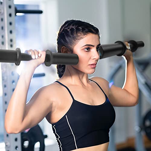 Olympic Dumbbell Handle 16" for 2-Inch Weight Plates, 2 Spring Collars Included A1556