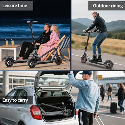 Electric Scooter with Dual Suspension, 8.5" Solid Tires, 350W Motor, Foldable O34056