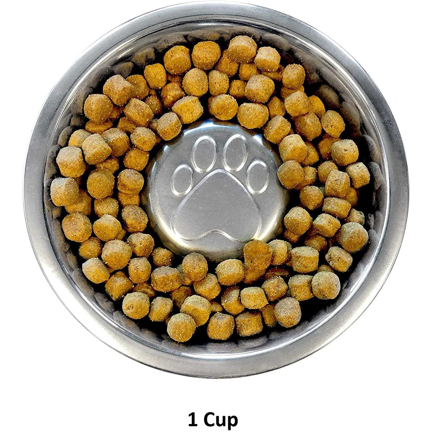 Stainless Steel Slow Feed Bowl by Neater Pet Brands Z6342