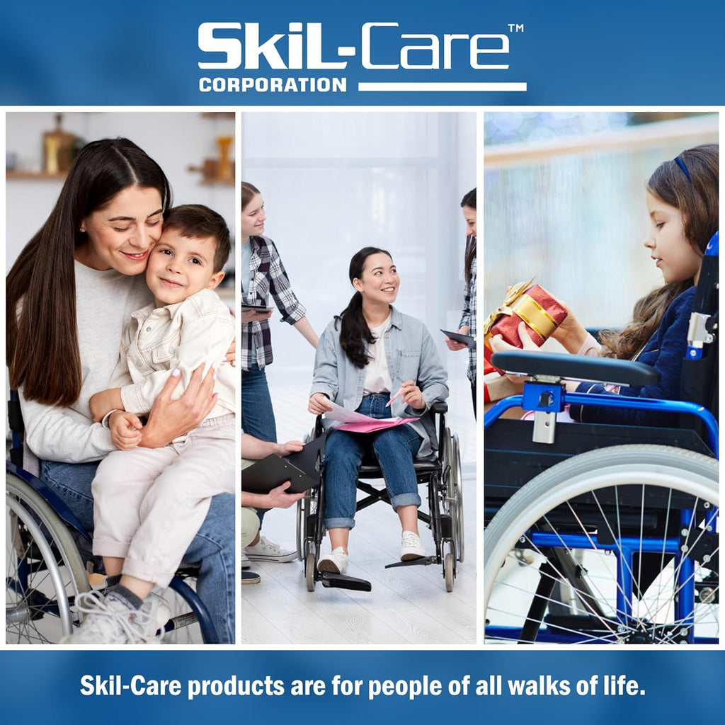 Skil-Care Wheelchair Footrest Extender with Leg Separation, 8" H x 7" D x 3" Thick T964