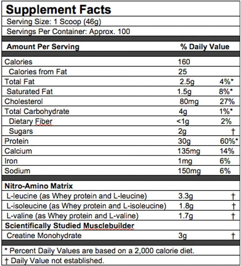 MuscleTech Nitro-Tech Whey Protein Powder Isolate & Peptides K983414