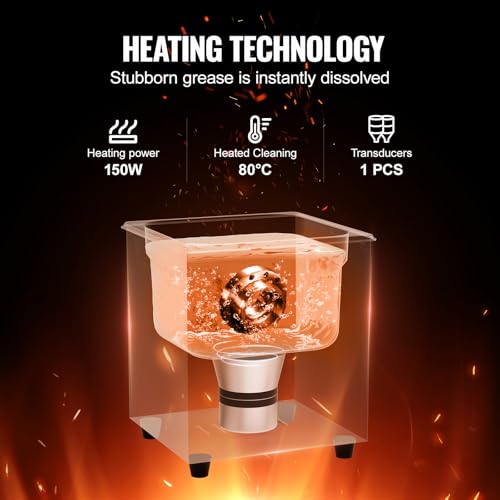 VEVOR 10L Ultrasonic Cleaner, 240W Digital Machine with Heater & Timer C9757